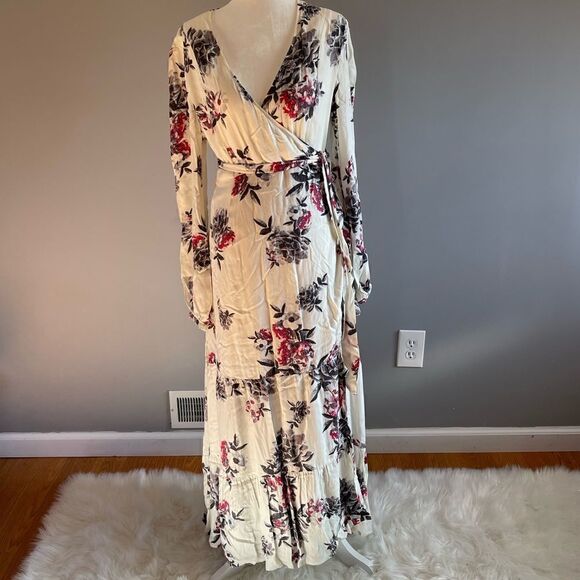 Somedays Lovin Mary May Long Sleeve Maxi Wrap Dress - Picture 11 of 14